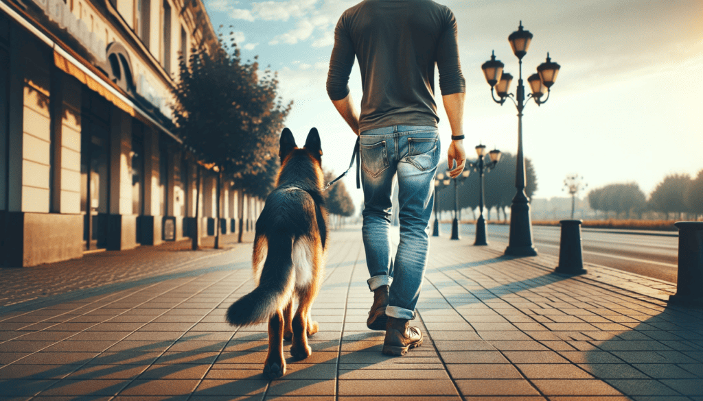 companion dog walking